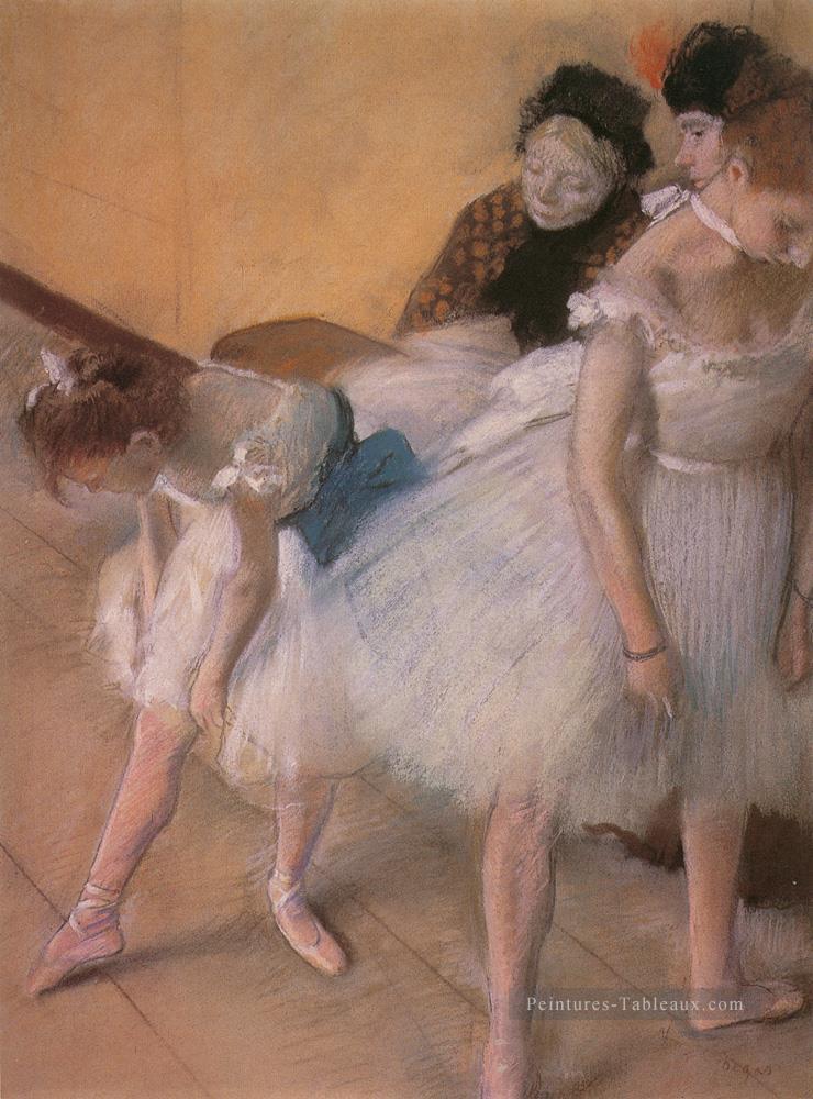 Avant la répétition 1880 Impressionnisme danseuse de ballet Edgar Degas Peintures à l'huile
